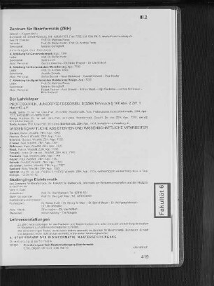 Zentrum für Bioinformatik (ZBH)