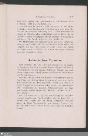 Holländisches Porzellan