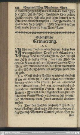 Schließliche Erinnerung