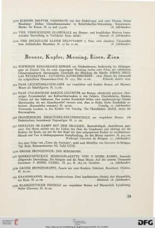 Bronze, Kupfer, Messing, Eisen, Zinn (Nr. 353-398)