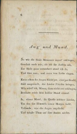 Aug' und Mund.