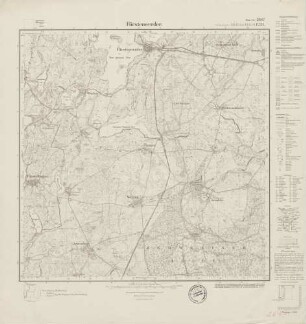 2647 (alte Nr.: 1234) Fürstenwerder, Meßtischblatt (4cm - Karte)