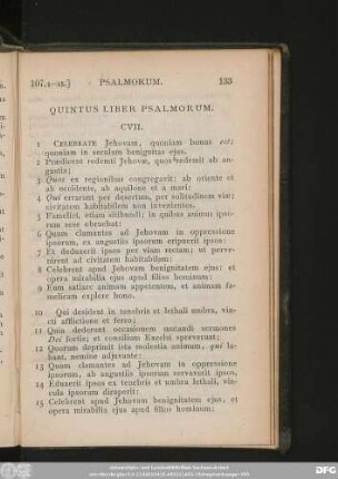Quintus Liber Psalmorum.