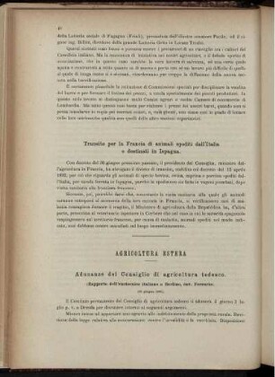Agricoltura Estera.