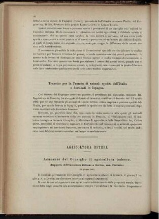 Agricoltura Estera.