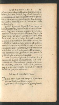 Cap. 10, de prima Coniugatione.