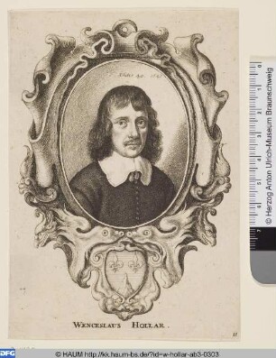Wenzel Hollar 1647 im Alter von 40 Jahren