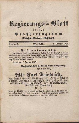 Nr. 2 : 9. Februar 1848