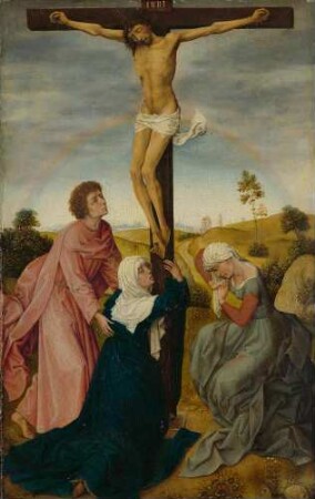 Christus am Kreuz mit Maria, Johannes und Magdalena