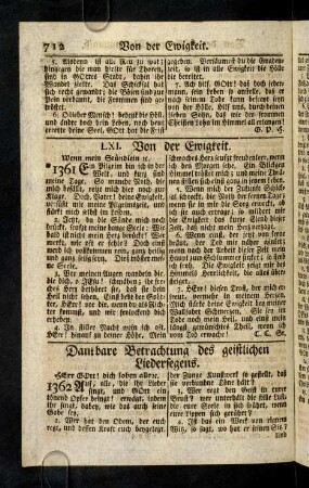 712-713, Dankbare Betrachtung des geistl. Liedersegens