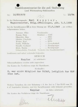 Keppler, Karl
