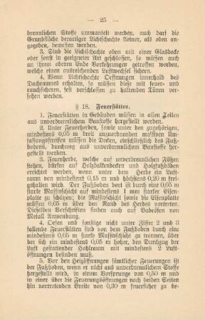 § 18. Feuerstätten