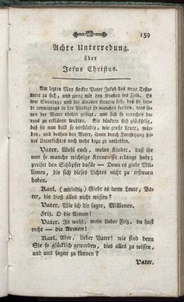 Achte Unterredung ueber Jesus Christus