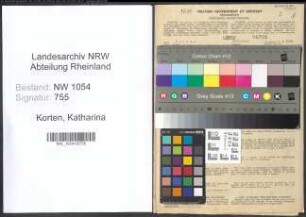 Entnazifizierung Katharina Korten , geb. 05.02.1902 ()