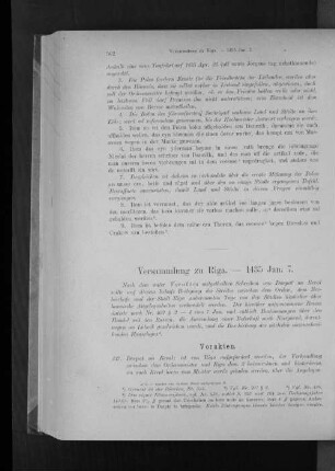 Versammlung zu Riga. - 1435 Jan. 7.