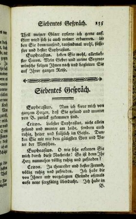Siebentes Gespräch