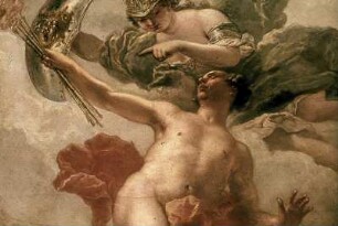 Prometheus stiehlt das Feuer vom Sonnenwagen