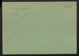 Waibel, Lorenz