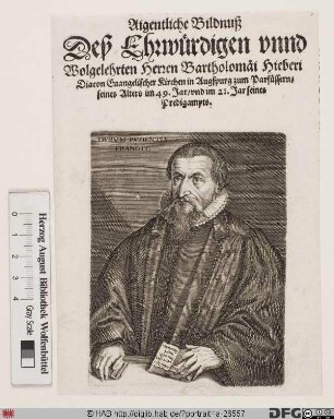 Bildnis Bartholomäus Hueber (Hieber)