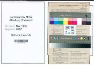 Entnazifizierung Heinrich Selders , geb. 07.04.1913 (Landwirt)