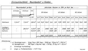 Einraumlaufstall: Raumbedarf und Kosten