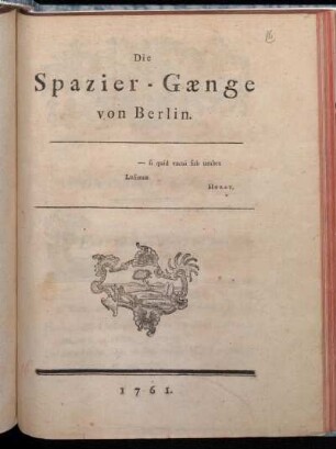 Die Spazier-Gänge von Berlin