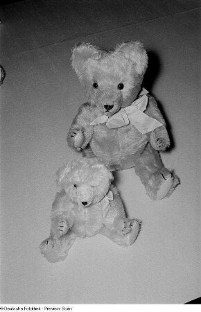 Zwei Teddybären auf der Leipziger Frühjahrsmesse