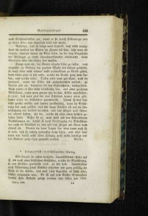 Literarisch-berichtigende Notiz