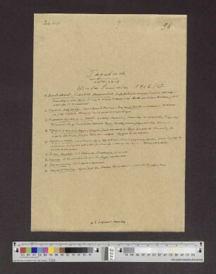 Band 98: Wintersemester 1926/1927 Hamburg