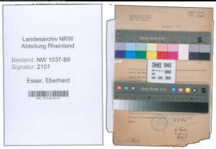 Entnazifizierung Eberhard Esser , geb. 19.09.1884 (Landwirt)