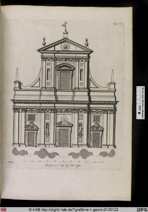 Facciata de la Chiesa de gli Padri Jesuiti.