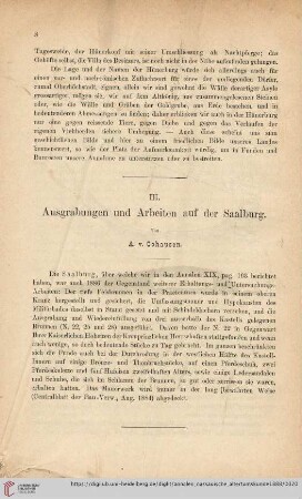 20: Ausgrabungen und Arbeiten auf der Saalburg