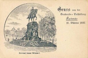 Postkartenalbum. "Gruß von der Denkmals-Enthüllung". Denkmal Kaiser Wilhelm I.