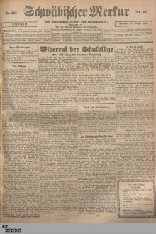 Schwäbischer Merkur : mit Schwäbischer Kronik und Handelszeitung : Süddeutsche Zeitung