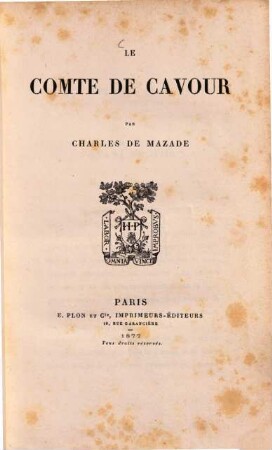 La Comte de Cavour