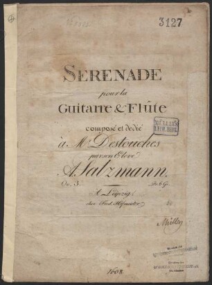 Serenade pour la guitarre & flûte : Oe. 3