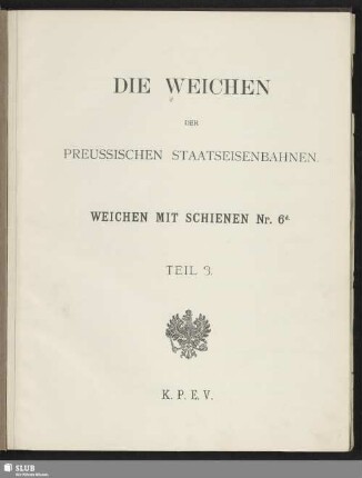 T. 3: Weichen mit Schienen Nr. 6d
