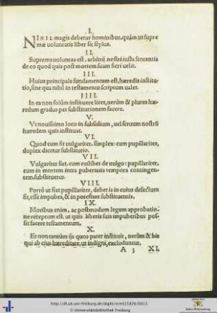 Disputatio De Testamentis Et Eorundem Substitutionibus