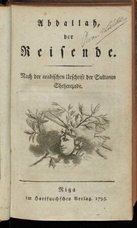 1: Abdallah, der Reisende. [1]