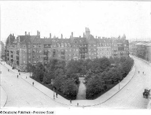 Dresden-Löbtau. Crispiplatz (Ebertplatz). Blick nach Südost