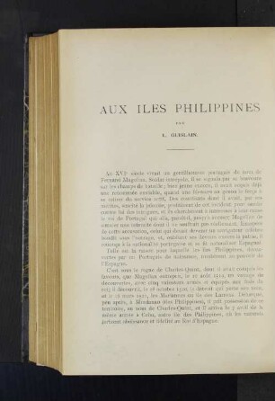 Aux Iles Philippines.