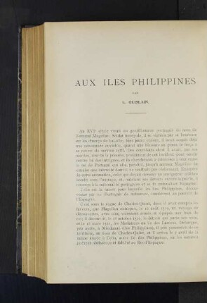 Aux Iles Philippines.