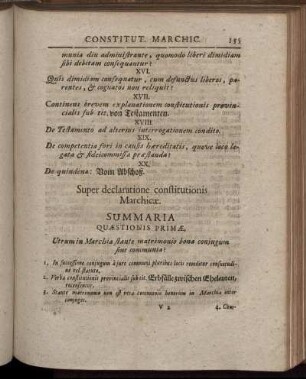 Super declaratione constitutionis Marchicæ.