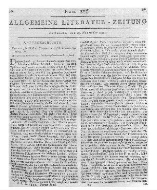 The transactions of the Linnean Society of London. (Fortsetzung der im vorigen Stück abgebrochenen Recension.)