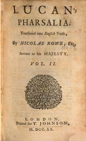 Lucan's Pharsalia, 2