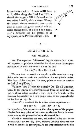 Chapter XII. The parabola.