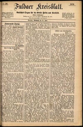 Ausgabe vom Mittwoch, den 21. Juni 1876.