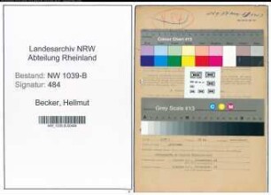 Entnazifizierung Hellmut Becker , geb. 19.05.1918 ()