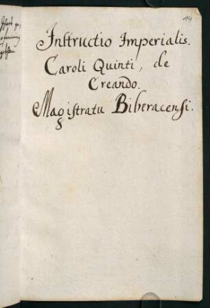 14r-26v, Instructio Imperialis. Caroli Quinti, de Creando...