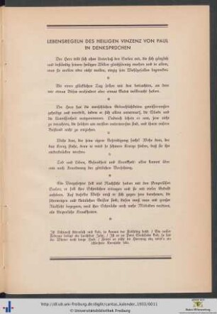 Lebensregeln.